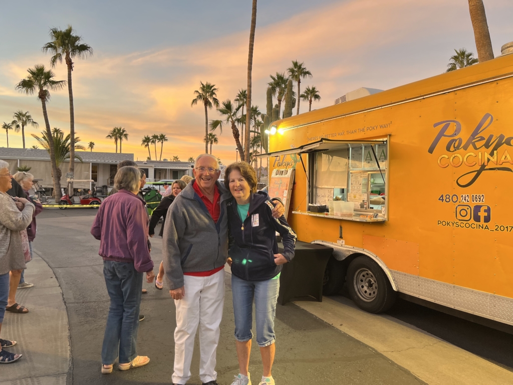 Enjoying Food Truck