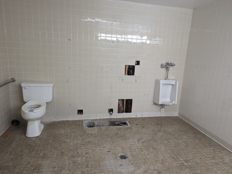 Phase II men's restroom