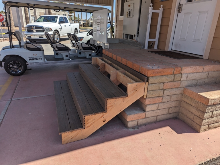 New Hospitality & Information steps being built