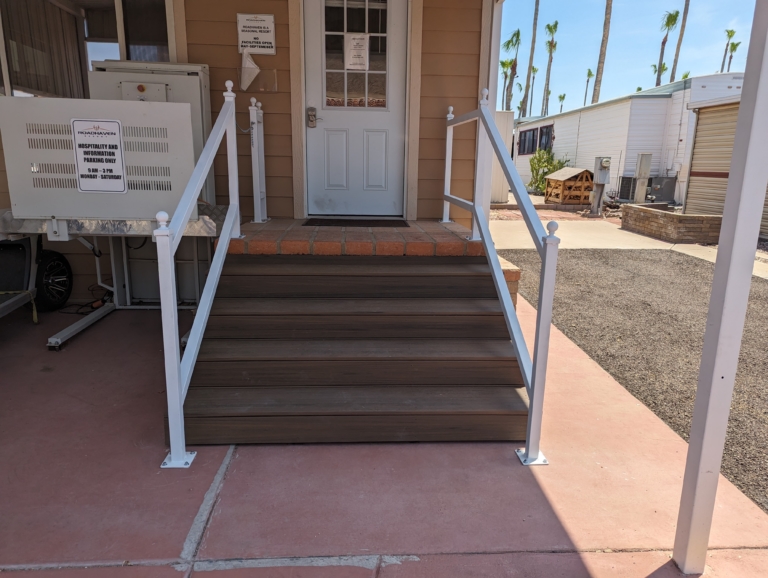 Hospitality & Information stairs completed