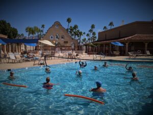 Residents swimming at Roadhaven