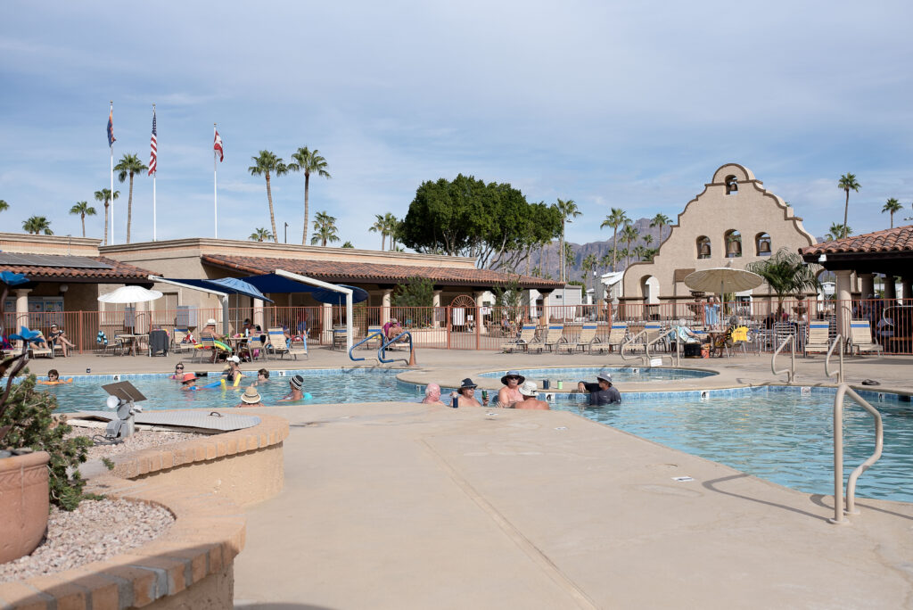 Residents swimming at Roadhaven