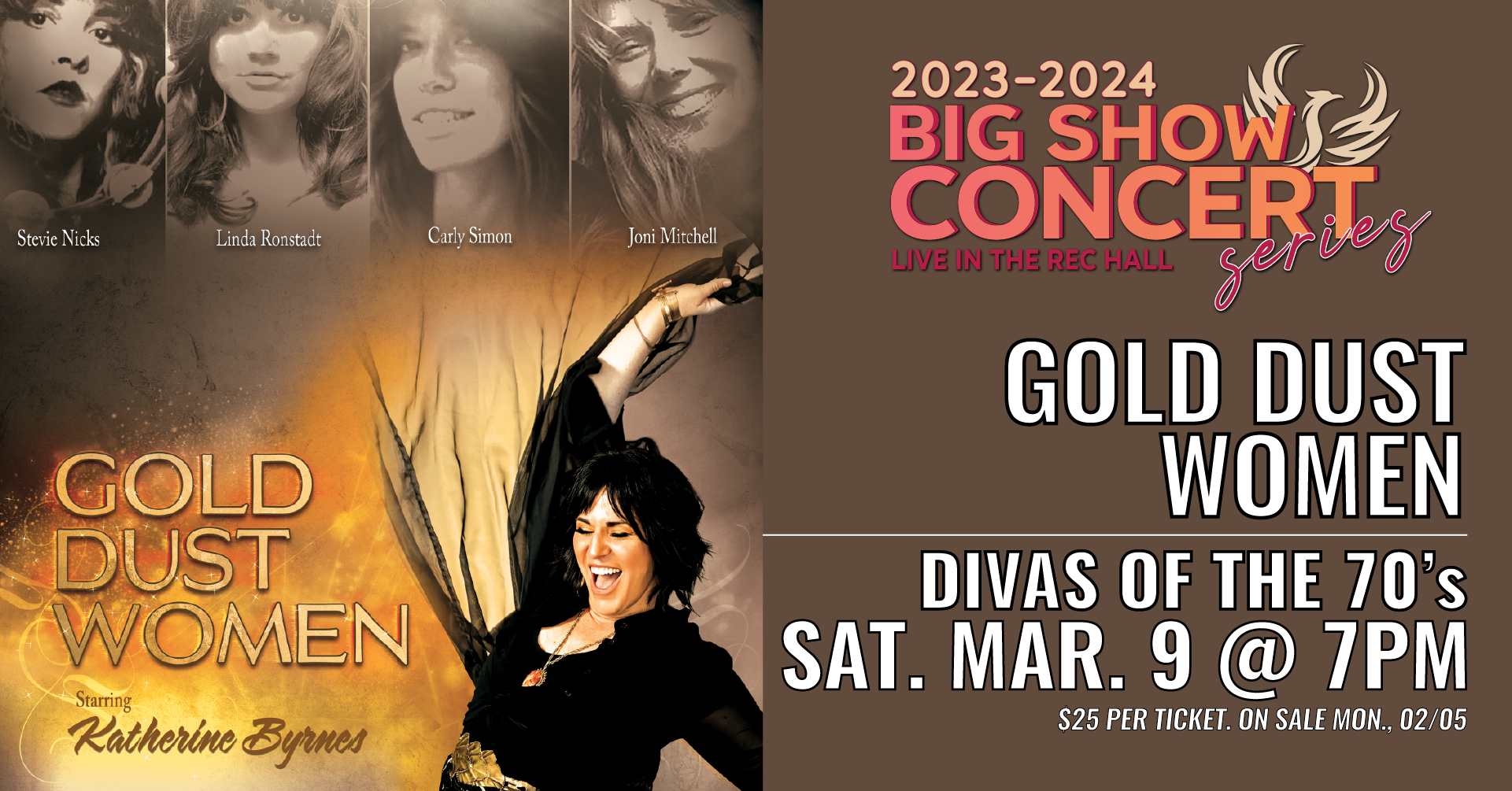 Gold Dust Women (Saturday, March 9th) 