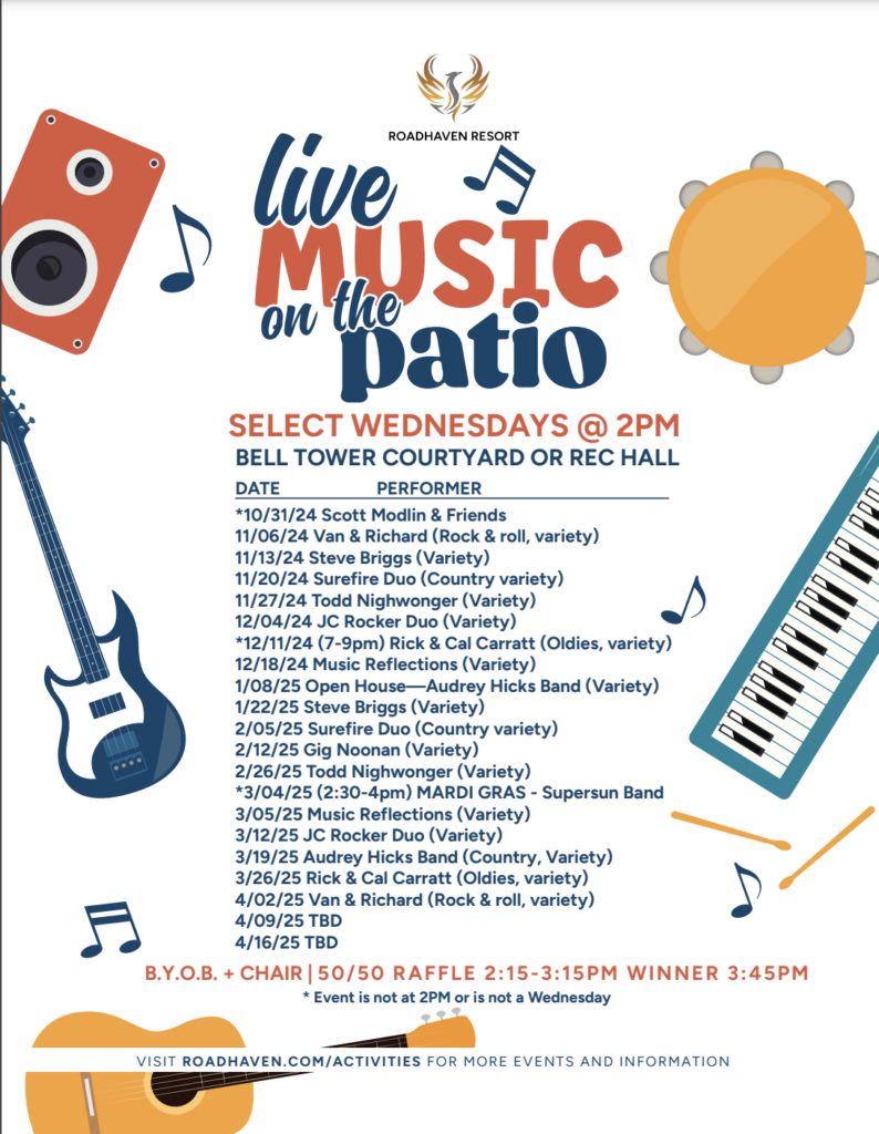 Music on the Patio flyer