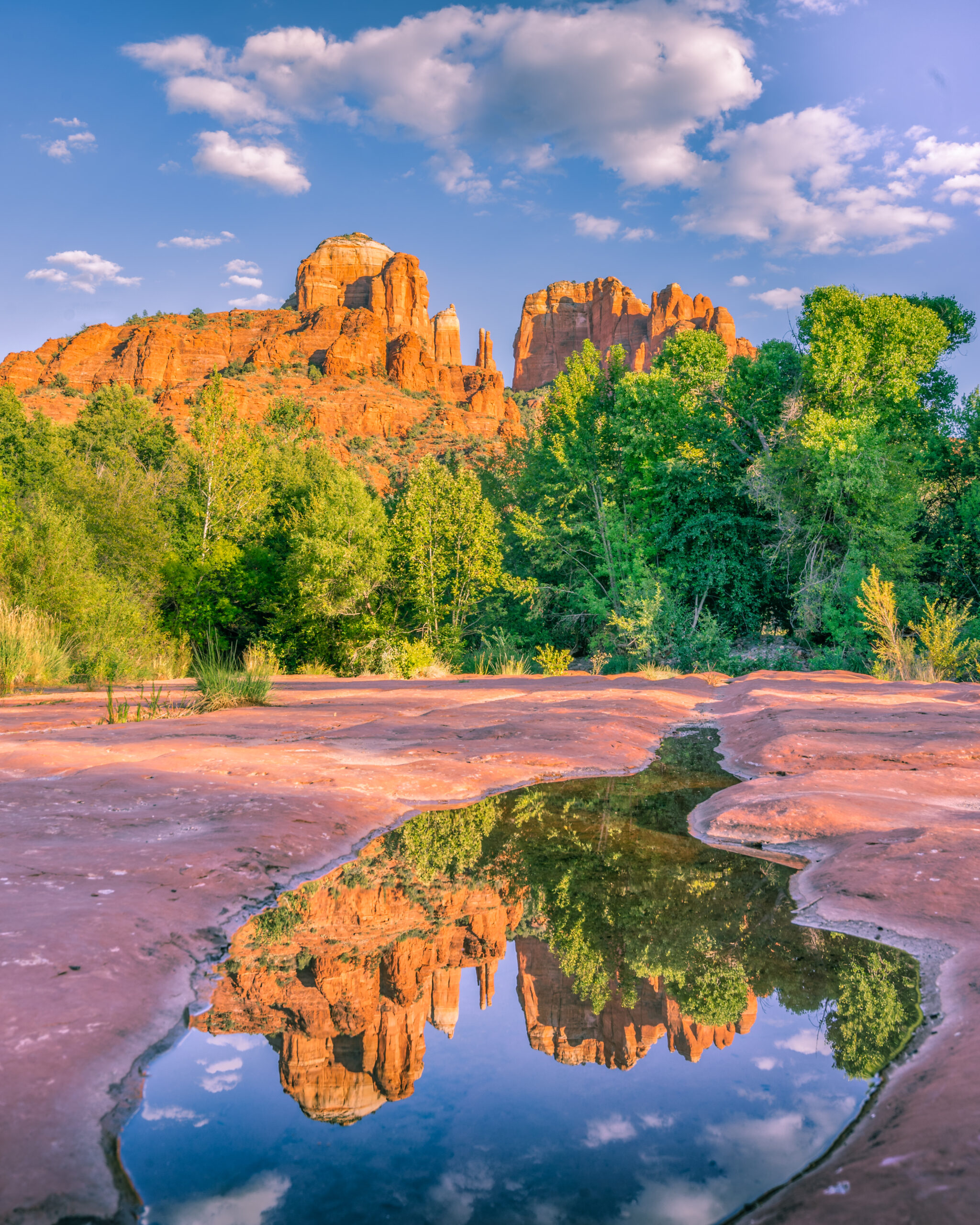 Cathedral Rock with reflection