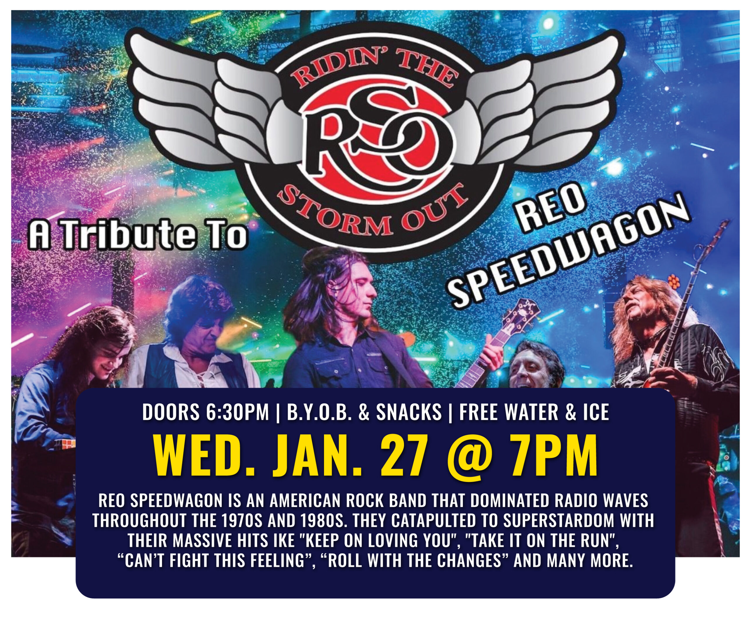 Ridin' the Storm Out concert promotional image