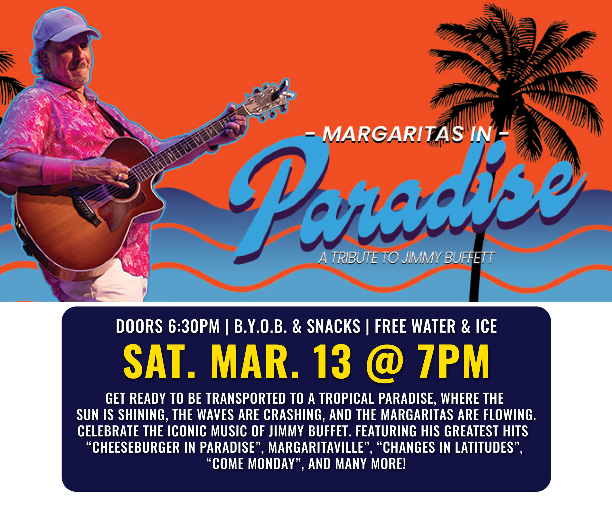 Margaritas in Paradise concert promotional image