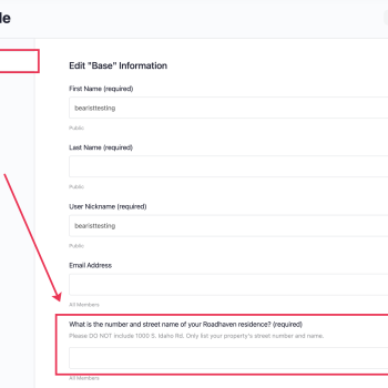 Sign in and edit your profile to add or edit your directory listing's street address.