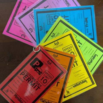 Visitor daily parking permit